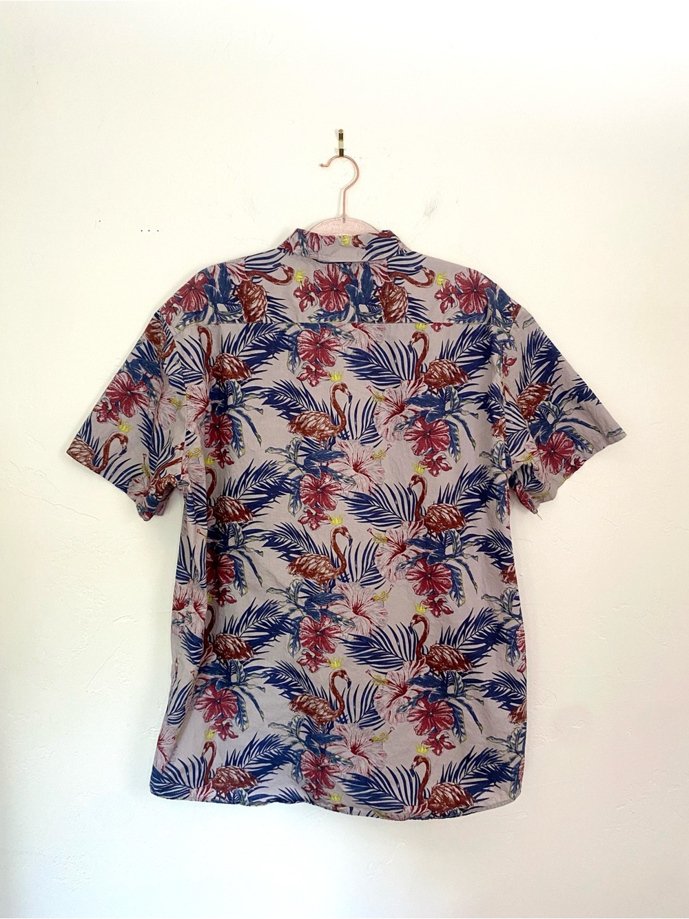 Molokai XXL Men’s Hawaiian Surf Short-Sleeve Tropical Button-Down Shirt - Picture 4 of 4